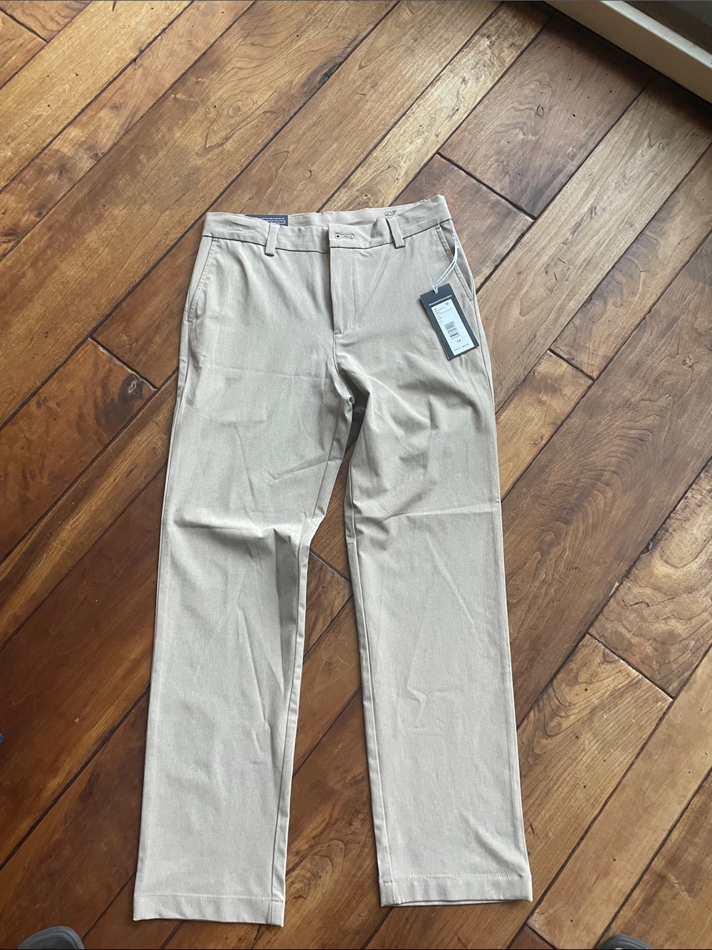 Vineyard Vines Kids Straight Chinos in Light Khaki